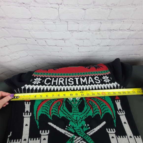 Christmas Is Coming. Light-up Ugly Christmas Sweater. Mens M - Picture 7 of 15